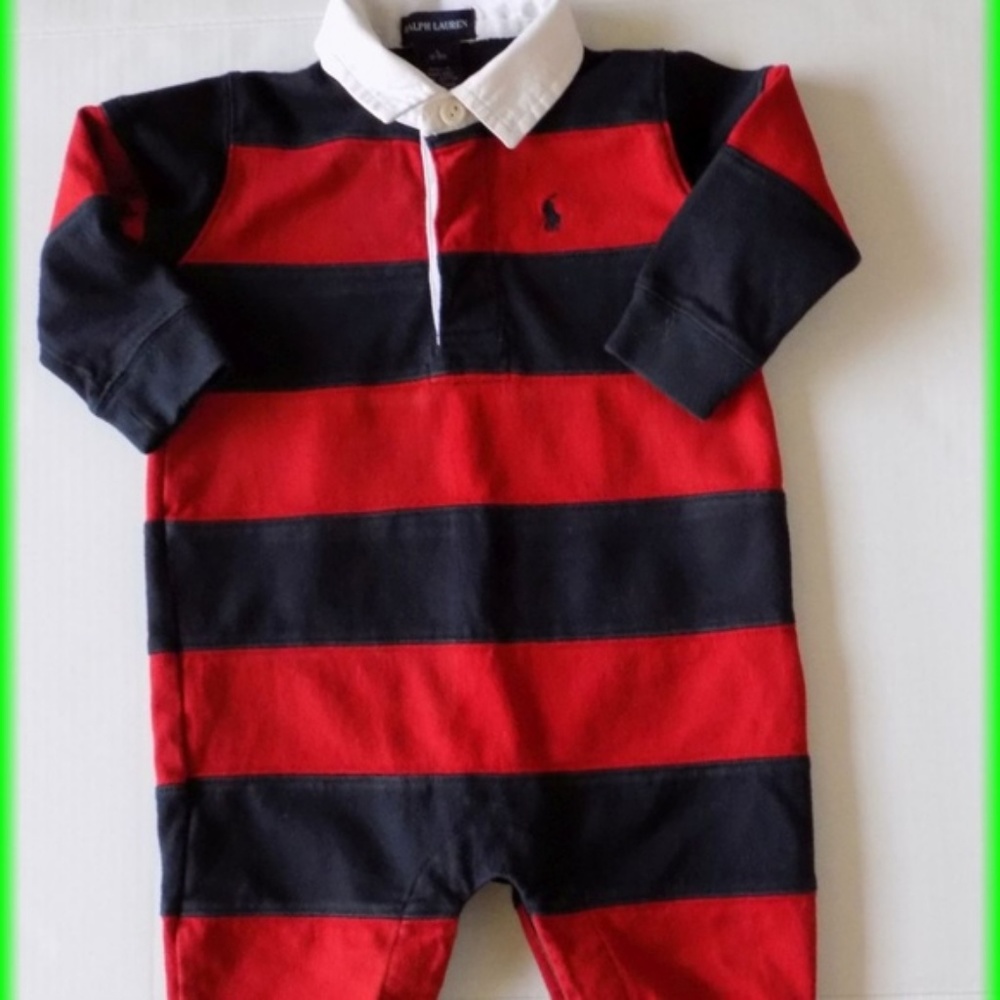 Ralph Lauren Bundle Boys Rompers Size 12 to 18 Mo - Picture 2 of 7